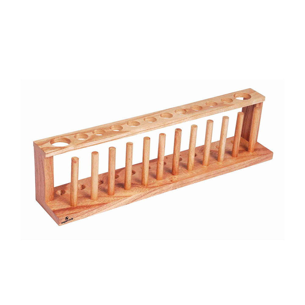 WOODEN TEST TUBE STAND